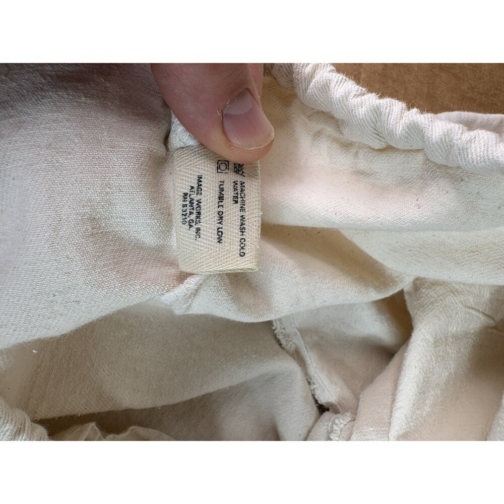 Vintage Iowa State Cyclones Canvas Pants, Large/one Size, Beige 1980s Drawstring - Picture 5 of 9